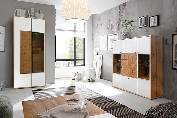 Wall storage System «Helios» #4 (Gelios_P550-01-P550-02_dub-votan-beliy.jpg) Wall storage System «Helios» #4