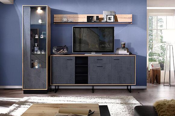 Living room set «Line» #2 (Layn_P619-01-1-P619-12-P619-09-P619-04-P619-06_Kamen-seryy-Dub-Votan.jpg) Living room set «Line» #2